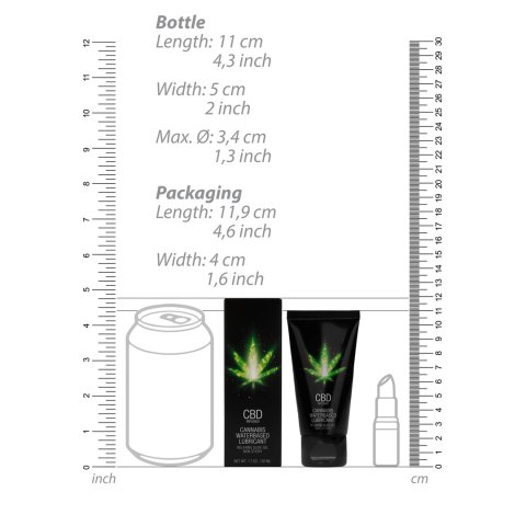 Pharmquests Shots Lubrykant CBD na bazie wody 50ml, bezzapachowy Pharmquests Shots Lubrykant CBD na bazie wody 50ml, bezzapachowy