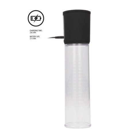 Pumped by Shots Akumulatorowa pompka intymna Premium 25 cm z wyświetlaczem Pumped by Shots Akumulatorowa pompka intymna Premium 25 cm z wyświetlaczem