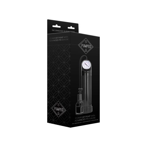 Pumped by Shots Comfort Pump z manometrem i silikonową tuleją 20cm Pumped by Shots Comfort Pump z manometrem i silikonową tuleją 20cm