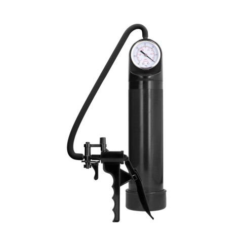 Pumped by Shots Elite - Pompka z manometrem PSI, czarna, 20 cm Pumped by Shots Elite - Pompka z manometrem PSI, czarna, 20 cm