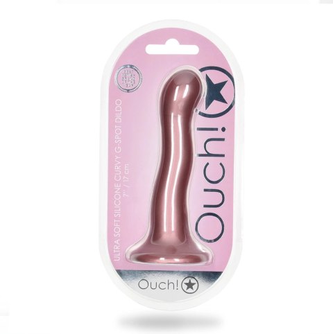Ouch! Curvy G-Spot 17 cm ultra miękki model silikonowy z przyssawką Ouch! Curvy G-Spot 17 cm ultra miękki model silikonowy z przyssawką