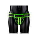 Ouch! Glow in the Dark Majtki z klamrą S/M - świecące, regulowane