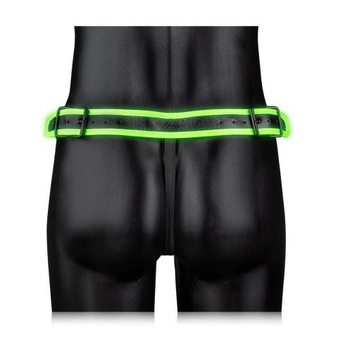 Ouch! Glow in the Dark Majtki z klamrą, fluorescencyjne, S/M Ouch! Glow in the Dark Majtki z klamrą, fluorescencyjne, S/M