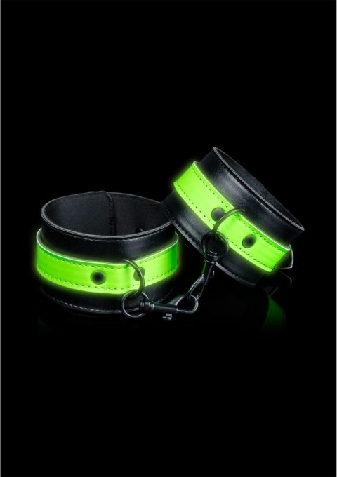 Ouch! Glow in the Dark - Mankiety na kostki fluorescencyjne regulowane Ouch! Glow in the Dark - Mankiety na kostki fluorescencyjne regulowane