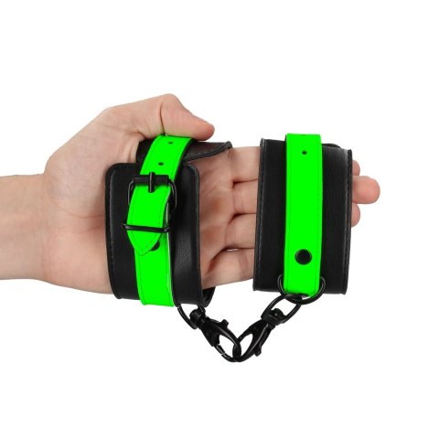 Ouch! Glow in the Dark - Mankiety na kostki fluorescencyjne regulowane Ouch! Glow in the Dark - Mankiety na kostki fluorescencyjne regulowane