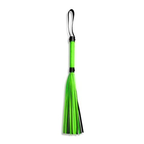 Ouch! Glow in the Dark bicz z frędzlami świecący zielony Ouch! Glow in the Dark bicz z frędzlami świecący zielony