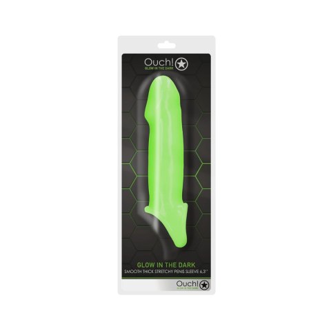 Ouch! Glow in the Dark - elastyczna nakładka świecąca, gruba, zielona Ouch! Glow in the Dark - elastyczna nakładka świecąca, gruba, zielona