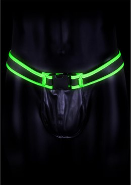 Ouch! Glow in the Dark - majtki z klamrą L/XL, świecące, regulowane
