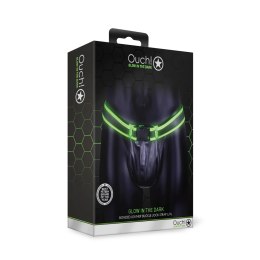 Ouch! Glow in the Dark - majtki z klamrą L/XL, świecące, regulowane