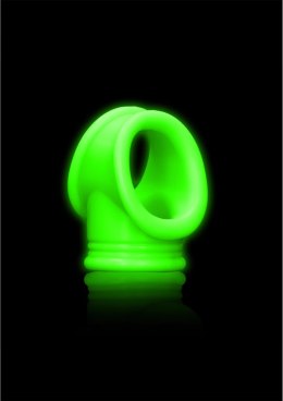 Ouch! Glow in the Dark pierścień intymny świecący zielony