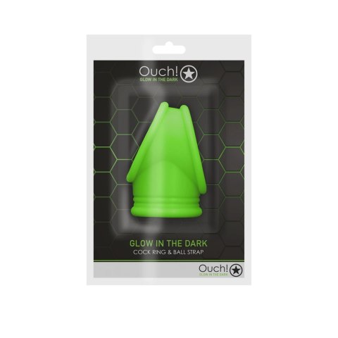 Ouch! Glow in the Dark pierścień intymny świecący zielony Ouch! Glow in the Dark pierścień intymny świecący zielony