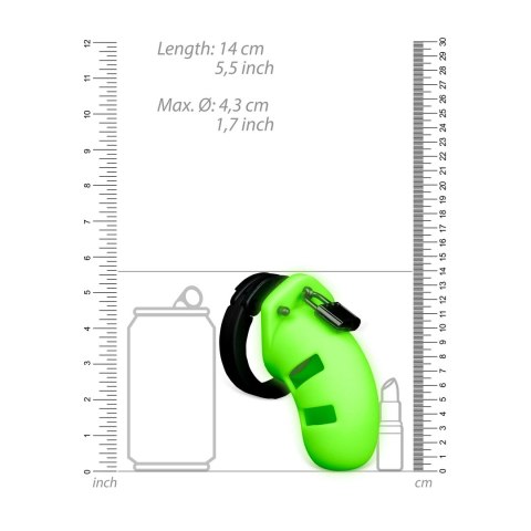 Ouch! Model 20 Klatka cnoty 9 cm świecąca w ciemności zielona Ouch! Model 20 Klatka cnoty 9 cm świecąca w ciemności zielona