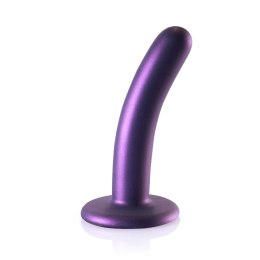 Ouch! Smooth Silicone 12 cm - Model z przyssawką, metaliczny kolor