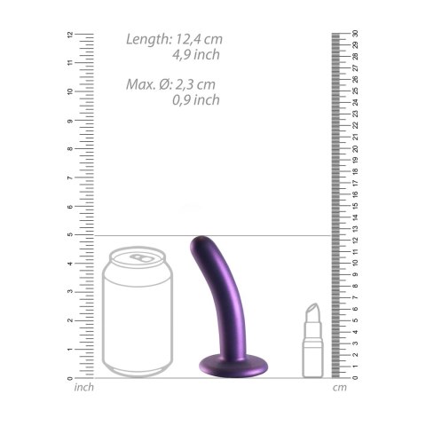 Ouch! Smooth Silicone 12 cm - Model z przyssawką, metaliczny kolor Ouch! Smooth Silicone 12 cm - Model z przyssawką, metaliczny kolor