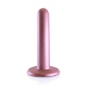 Ouch! Smooth Silicone model z przyssawką 12 cm metaliczny