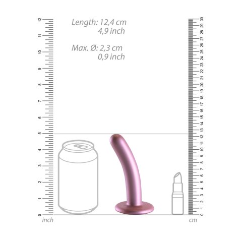 Ouch! Smooth Silicone model z przyssawką 12 cm metaliczny Ouch! Smooth Silicone model z przyssawką 12 cm metaliczny