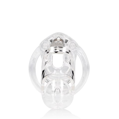 Man|Cage Chastity Cage 9,5 cm transparentna - system kontroli komfortu Man|Cage Chastity Cage 9,5 cm transparentna - system kontroli komfortu