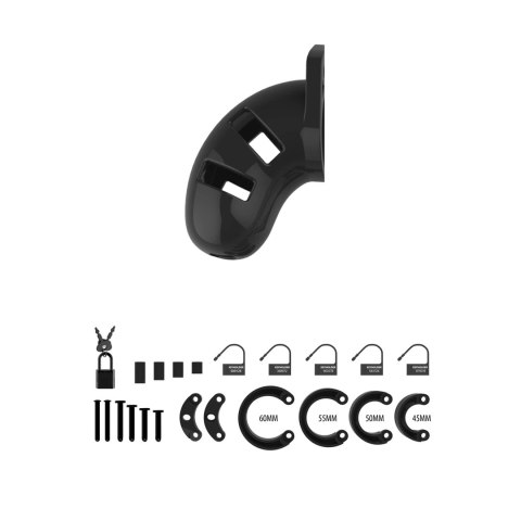 Man|Cage Model 22 - system zabezpieczający z elektrostymulacją, 6,5 cm Man|Cage Model 22 - system zabezpieczający z elektrostymulacją, 6,5 cm