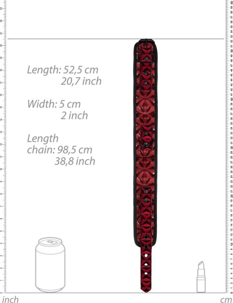 OUCH! Obroża regulowana ze smyczą neoprenowa czarna 52,5 cm OUCH! Obroża regulowana ze smyczą neoprenowa czarna 52,5 cm