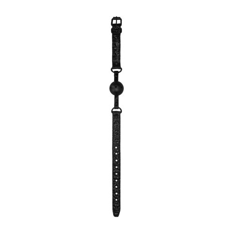 OUCH! Oddychający knebel kulkowy neopren skora regulowany 62cm OUCH! Oddychający knebel kulkowy neopren skora regulowany 62cm