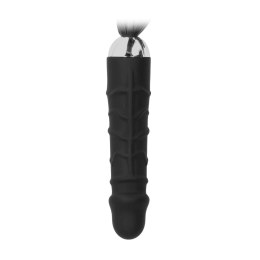 OUCH! Pejcz z zakrzywioną końcowką silikonową, 30 cm, czarny