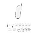 Ouch! Chastity System silikonowy z anatomicznym rozszerzaczem 20,5 cm