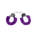 Ouch! Furry Kajdanki z Miękkim Futerkowym Wykończeniem - Bezpieczny Mechanizm