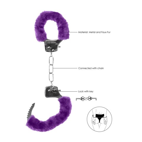 Ouch! Furry Kajdanki z Miękkim Futerkowym Wykończeniem - Bezpieczny Mechanizm Ouch! Furry Kajdanki z Miękkim Futerkowym Wykończeniem - Bezpieczny Mechanizm