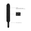 Ouch! Kajdanki z uprzężą, neopren, czarne, regulowane, 21-31 cm