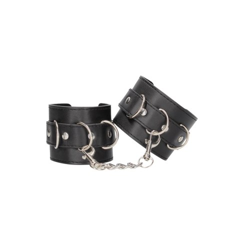 Ouch! Leather Cuffs - Regulowane mankiety skorzane na ręce i nogi Ouch! Leather Cuffs - Regulowane mankiety skorzane na ręce i nogi