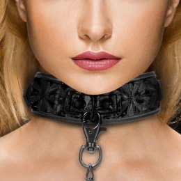 Ouch! Obroża z neoprenu i smyczy, regulowana, 52,5 cm, czarna