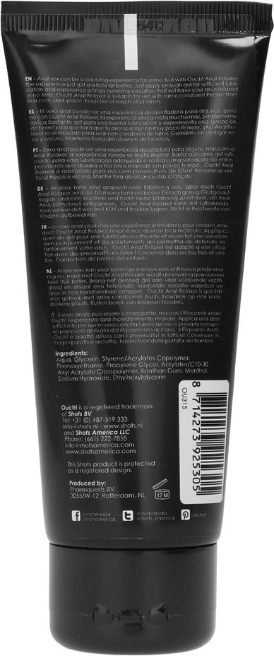 Ouch! Żel relaksujący o działaniu nawilżającym 100 ml Ouch! Żel relaksujący o działaniu nawilżającym 100 ml