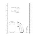 Shots Chastity System silikonowy z rozszerzaczem cewki 20,5 cm czarny