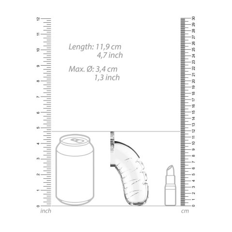 Shots Chastity System silikonowy z rozszerzaczem cewki 20,5 cm czarny Shots Chastity System silikonowy z rozszerzaczem cewki 20,5 cm czarny