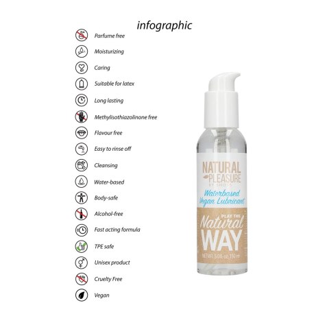 Shots Natural Pleasure żel intymny wodny wegański 150ml eco Shots Natural Pleasure żel intymny wodny wegański 150ml eco