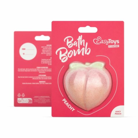 Easytoys Peachy kula do kąpieli o zapachu brzoskwini 120g Easytoys Peachy kula do kąpieli o zapachu brzoskwini 120g