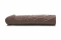 JOCK Extra Long Sleeve 3'' Brown - elastyczny przedłużacz intymny TPE