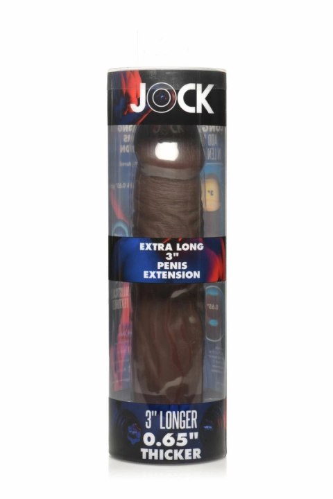 JOCK Extra Long Sleeve 3'' Brown - elastyczny przedłużacz intymny TPE JOCK Extra Long Sleeve 3'' Brown - elastyczny przedłużacz intymny TPE