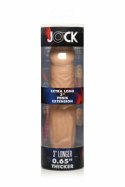 JOCK Nakładka Wydłużająca Extra Long 7,6 cm - beżowa, elastyczna TPE