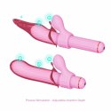 OTOUCH Magic Stick S1 Pink - wielofunkcyjny wibrator z nakładkami 4w1