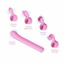 OTOUCH Magic Stick S1 Pink - wielofunkcyjny wibrator z nakładkami 4w1