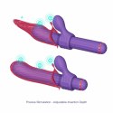 OTOUCH Magic Stick S1 fioletowy - wielofunkcyjny wibrator z nakładkami 4w1