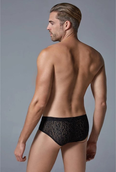 Allure Brief L/XL męskie slipy z motywem lamparta elastyczne Allure Brief L/XL męskie slipy z motywem lamparta elastyczne