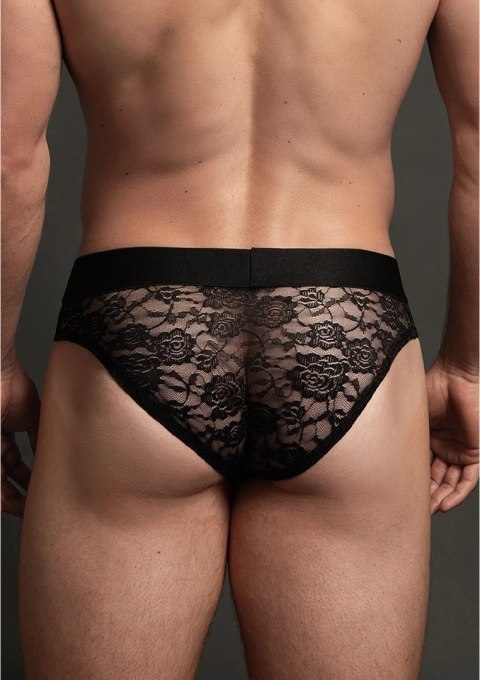 Allure Slipki męskie Lace SM koronka czarne rozmiar M Allure Slipki męskie Lace SM koronka czarne rozmiar M