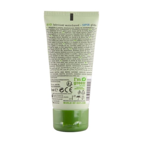HOT Bio Lubrykant Wodny Super Poślizg 50 ml Eco-Tube Vegan HOT Bio Lubrykant Wodny Super Poślizg 50 ml Eco-Tube Vegan