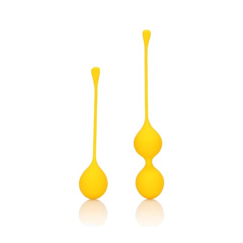 Loveline Carambola - Zestaw silikonowych kulek do ćwiczeń mięśni dna miednicy żołty Loveline Carambola - Zestaw silikonowych kulek do ćwiczeń mięśni dna miednicy żołty