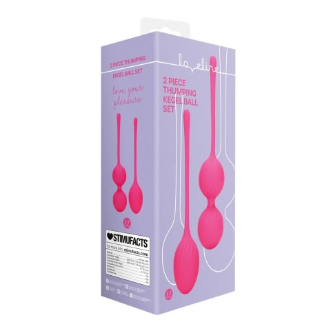 Loveline Wild Strawberry - Zestaw 2 kul treningowych Kegel Loveline Wild Strawberry - Zestaw 2 kul treningowych Kegel