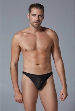 Male Power Jockstrap Thong Panther Print Koronkowy Elastyczny M