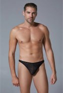 Male Power Jockstrap Thong Panther Print Koronkowy Elastyczny M