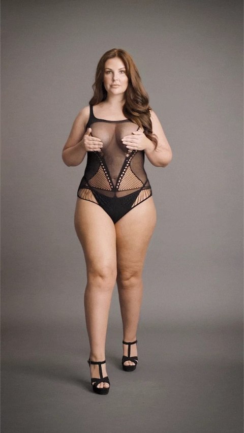 Le Desir Body Plus Size z maskującymi bokami, siateczka XXL-5XL Le Desir Body Plus Size z maskującymi bokami, siateczka XXL-5XL
